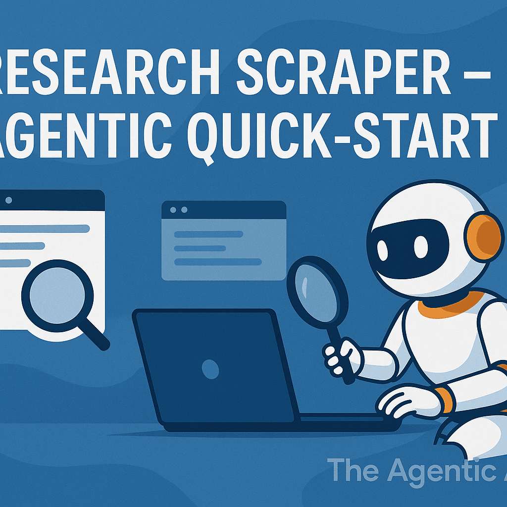 Research Scraper - Agentic Quick-Start preview image